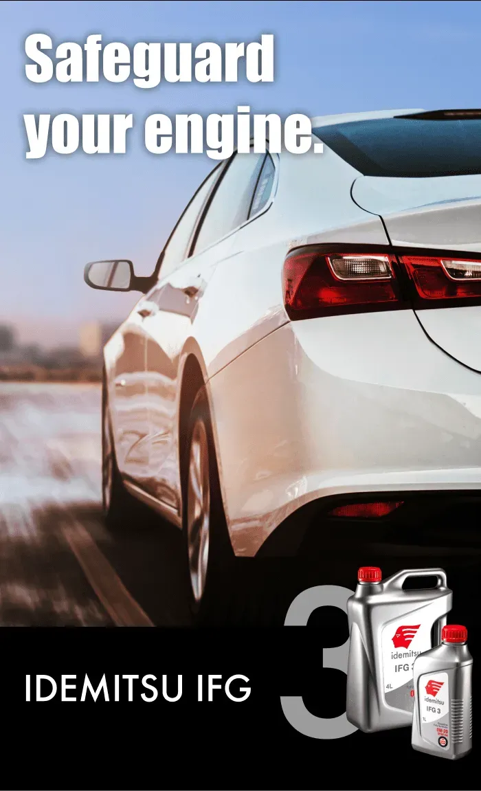 Safeguard your engine. Idemitsu IFG3