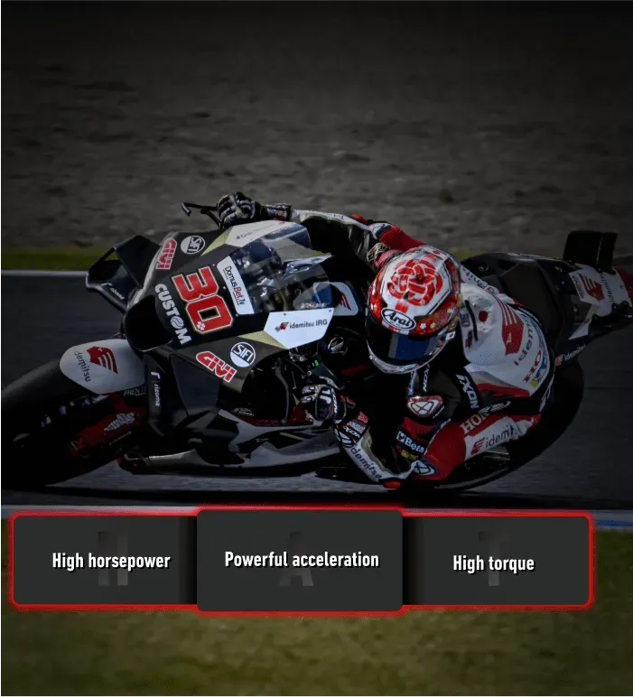 High horsepower. Powerful acceleration. High torque.