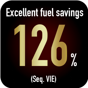 Excellent fuel savings 126% (Seq. VIE)